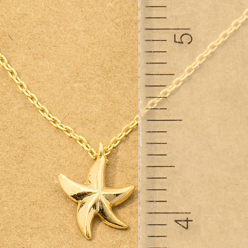 18K Gold Plated Star Pendant Necklace - Love Mi