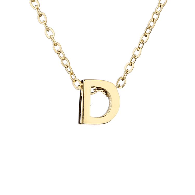 fashion letter stainless steel titanium steel plating necklace - Love Mi