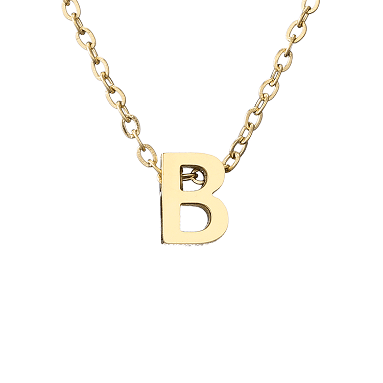 fashion letter stainless steel titanium steel plating necklace - Love Mi