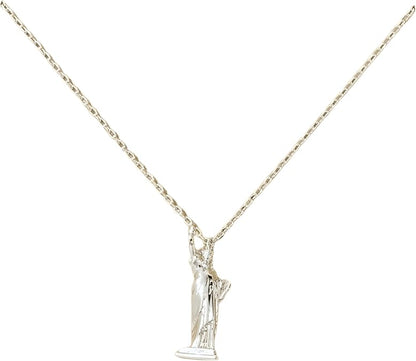 18K Gold Plated Statue of Liberty Pendant Necklace