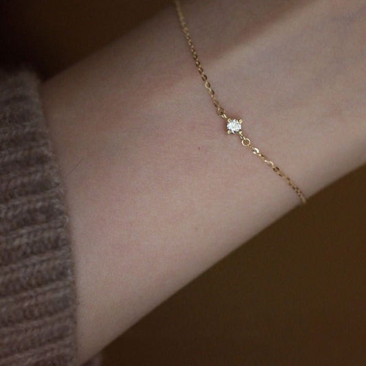 925 Sterling Elegant Gold Bracelet - Love Mi