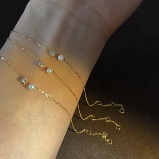 925 Sterling Silver cable chain Bracelets Casual Elegant Simple Style - Love Mi