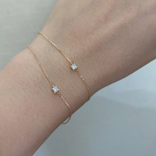 925 Sterling Silver cable chain Bracelets IG Style - Love Mi