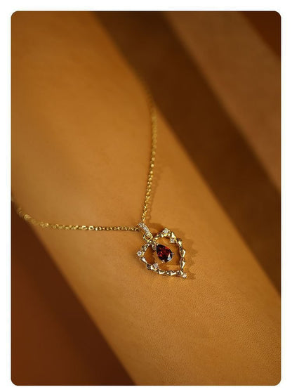 925 Sterling Silver cable chain Heart Shape Pendant Necklace - Love Mi