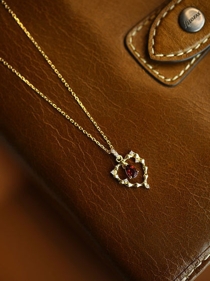 925 Sterling Silver cable chain Heart Shape Pendant Necklace - Love Mi