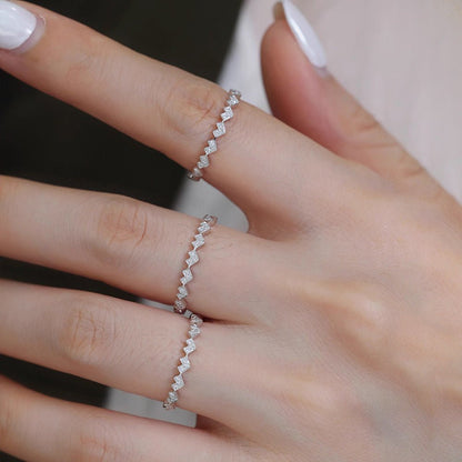 925 Sterling Silver Geometric Rings 925 Sterling Silver Rings - Love Mi