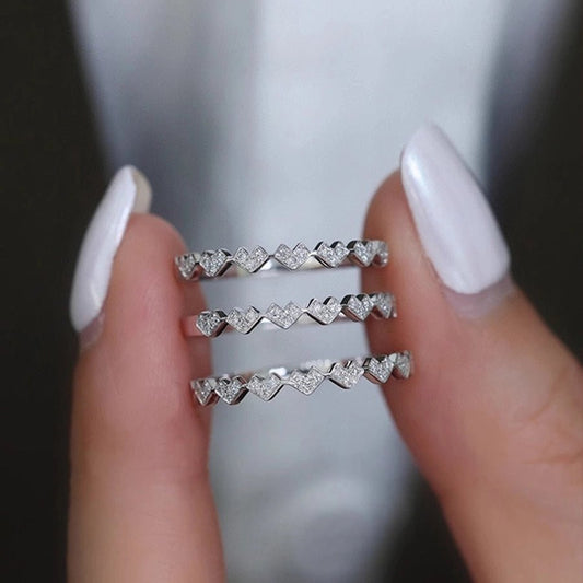 925 Sterling Silver Geometric Rings 925 Sterling Silver Rings - Love Mi