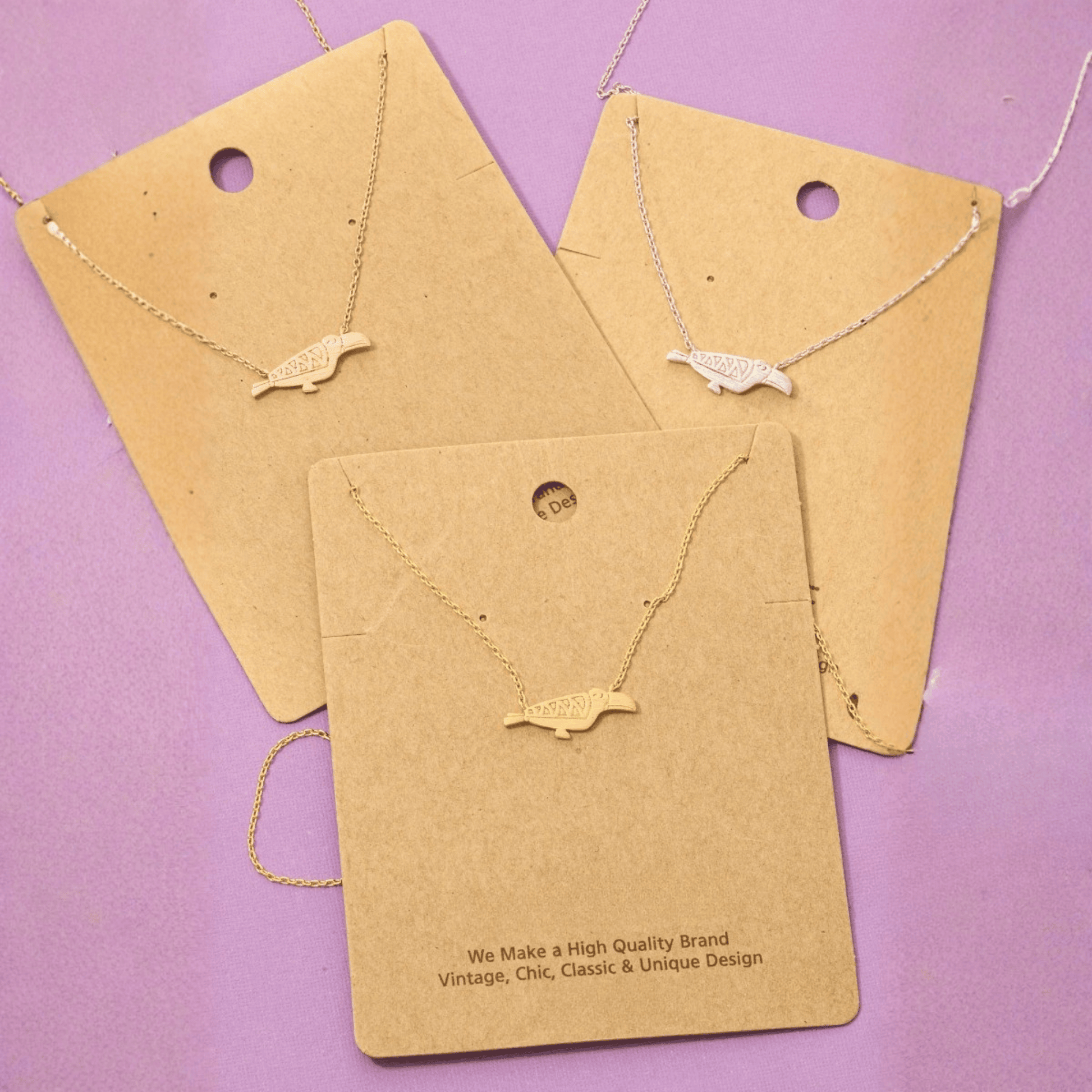 18K Gold Plated Toucan Pendant Necklace - Love Mi