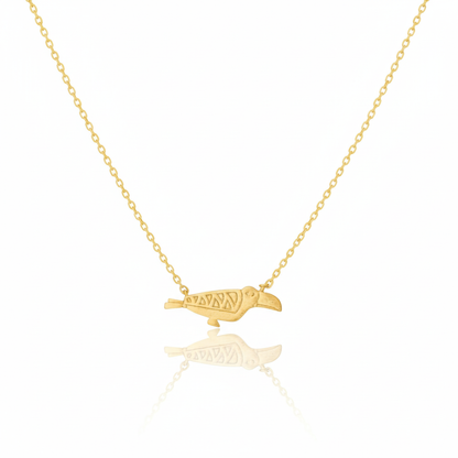 18K Gold Plated Toucan Pendant Necklace - Love Mi