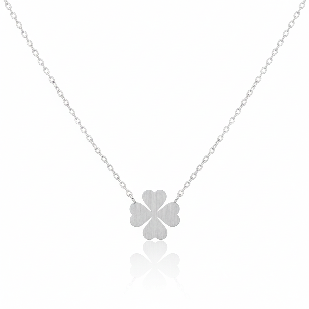 18K Gold Plated Mini Clover Pendant Necklace