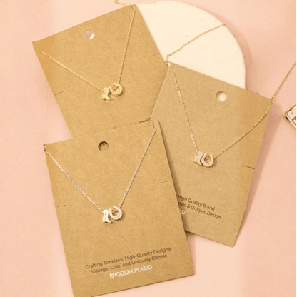 18K Gold Plated Cowboy Boots & Horseshoe Charm Necklace - Love Mi