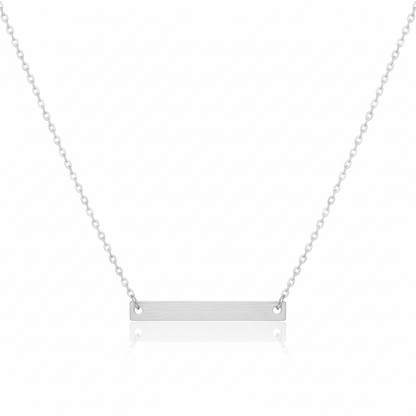 18K Gold Plated Dainty Bar Pendant Necklace - Love Mi