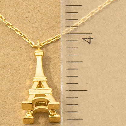 18K Gold Plated Eiffel Tower Pendant Necklace