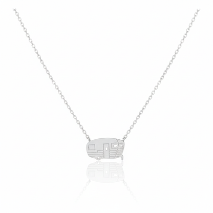 18K Gold Plated RV Pendant Necklace - Love Mi
