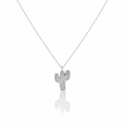 18K Gold Plated Cactus Pendant Necklace - Love Mi