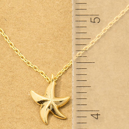 18K Gold Plated Star Pendant Necklace - Love Mi