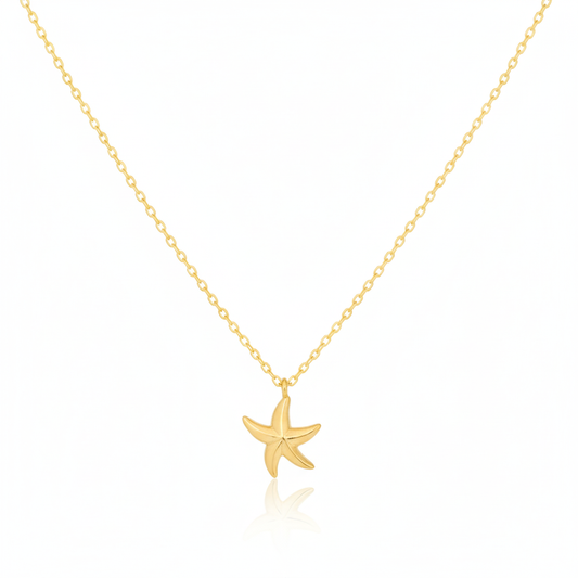 18K Gold Plated Star Pendant Necklace - Love Mi