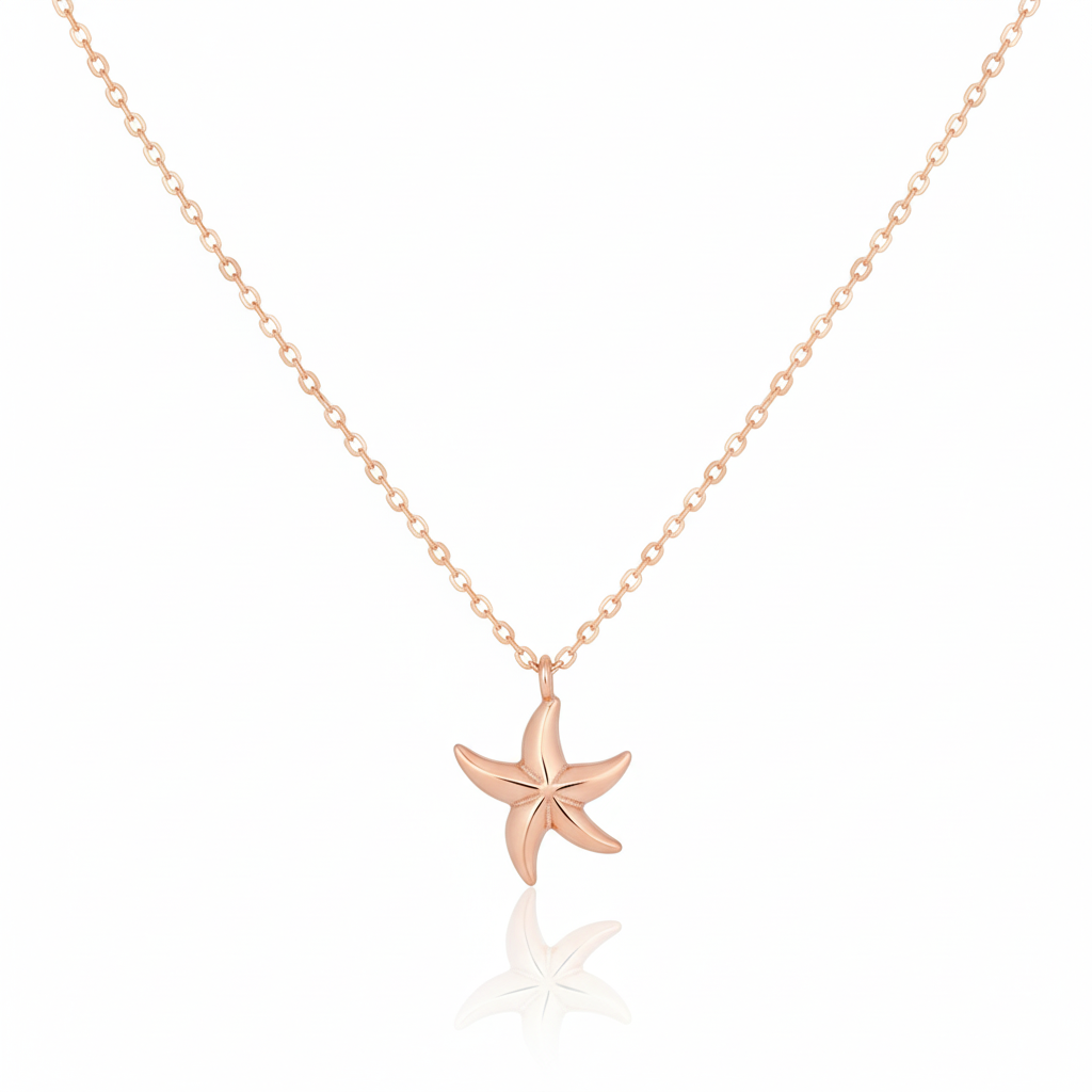18K Gold Plated Star Pendant Necklace - Love Mi