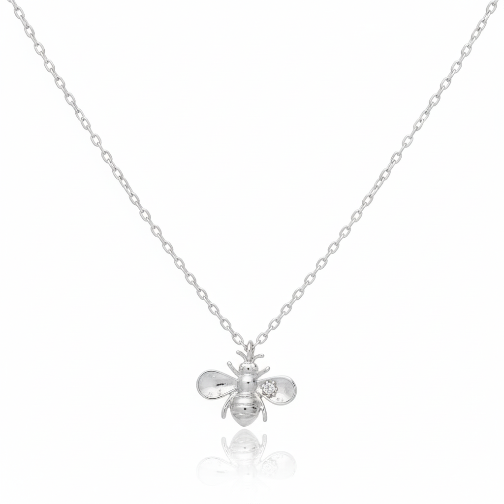 18K Gold Plated Bee Pendant Necklace - Love Mi