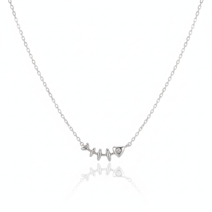 18K Gold Plated CZ Fish Bones Pendant Necklace - Love Mi