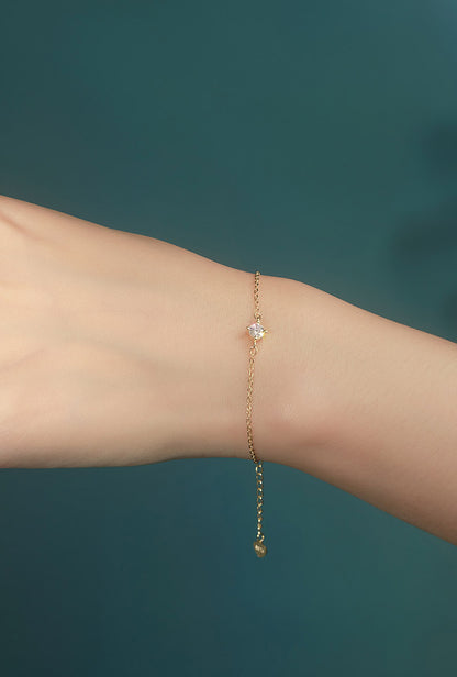 925 Sterling Elegant Gold Bracelet - Love Mi