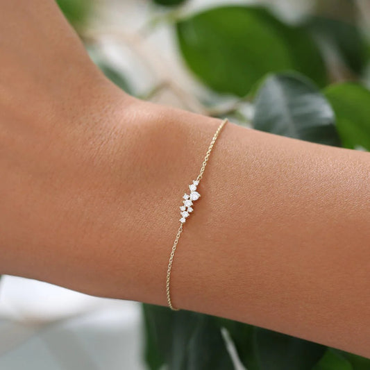 925 Sterling Silver Bracelets Simple Style Shiny