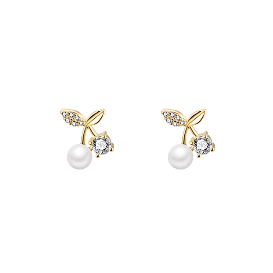 925 Sterling Silver Gemstones Fruit Ear Stud Earrings - Love Mi