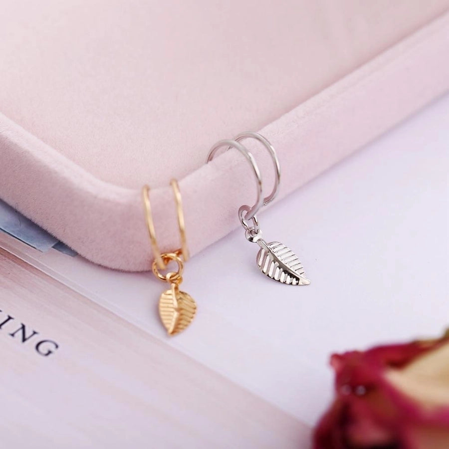 jewelry vintage style leaf alloy no inlaid plating earrings - Love Mi