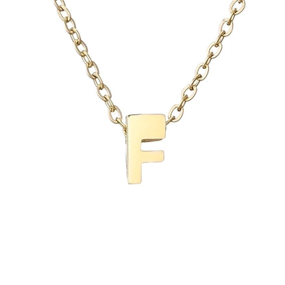 fashion letter stainless steel titanium steel plating necklace - Love Mi