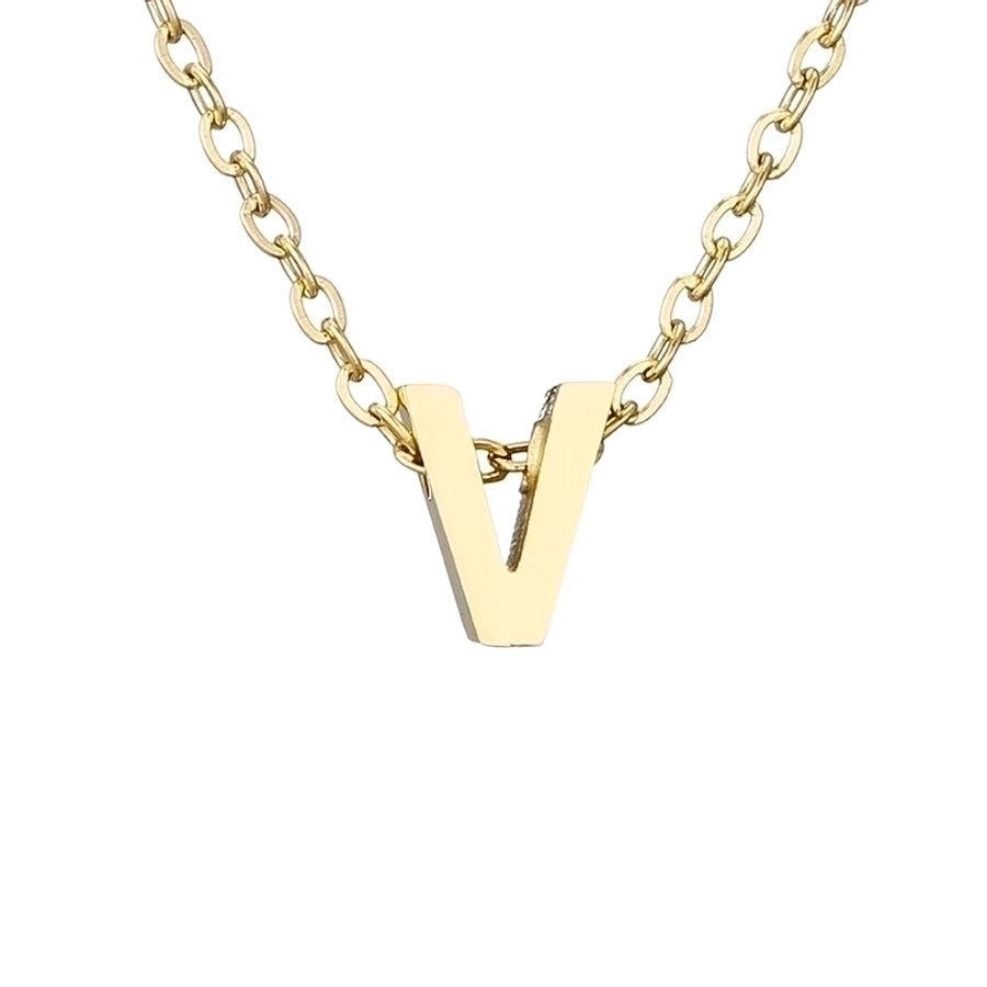 fashion letter stainless steel titanium steel plating necklace - Love Mi