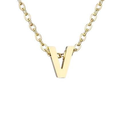 fashion letter stainless steel titanium steel plating necklace - Love Mi