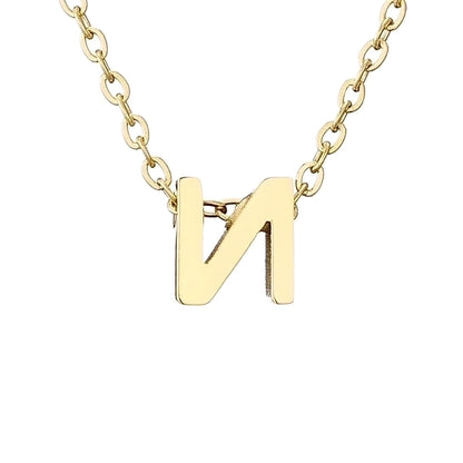 fashion letter stainless steel titanium steel plating necklace - Love Mi