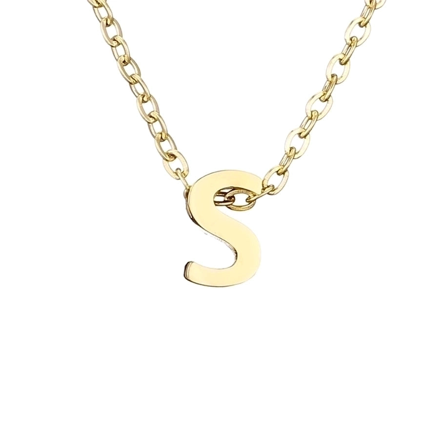 fashion letter stainless steel titanium steel plating necklace - Love Mi