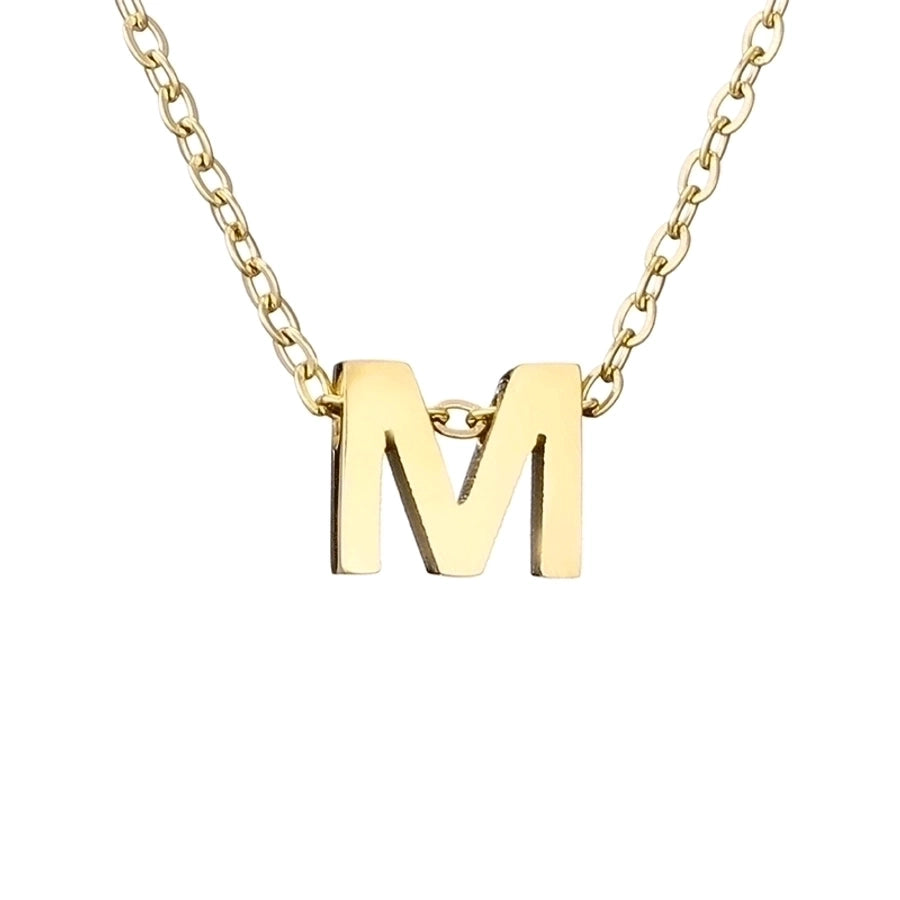 fashion letter stainless steel titanium steel plating necklace - Love Mi