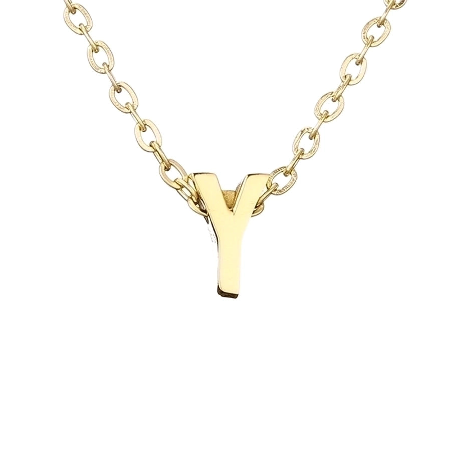 fashion letter stainless steel titanium steel plating necklace - Love Mi