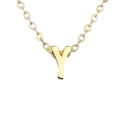 fashion letter stainless steel titanium steel plating necklace - Love Mi