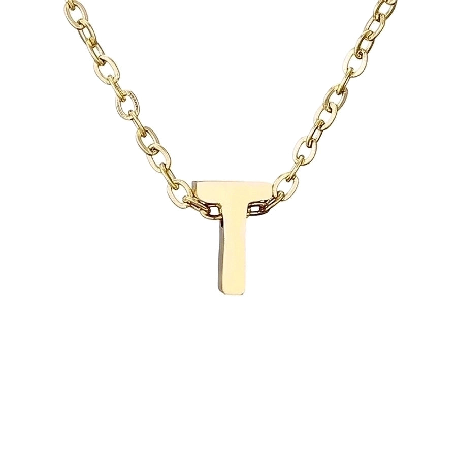 fashion letter stainless steel titanium steel plating necklace - Love Mi