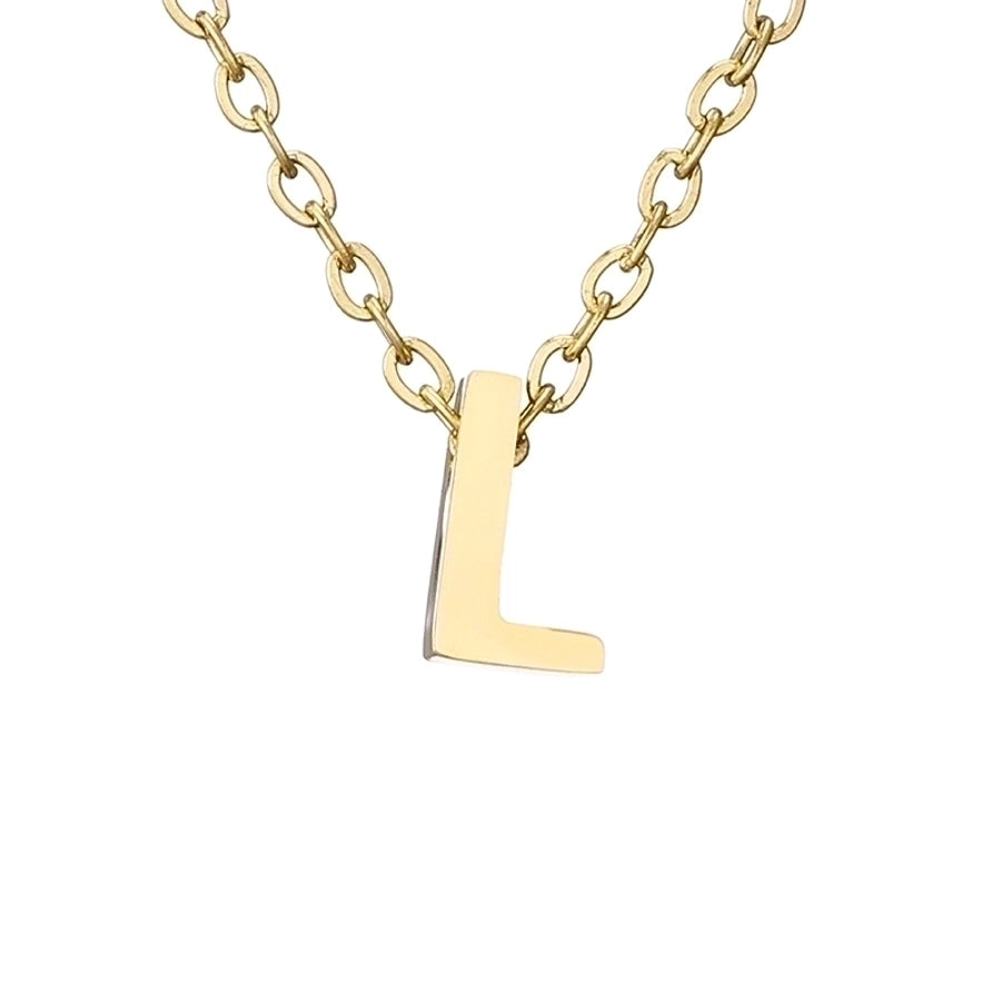 fashion letter stainless steel titanium steel plating necklace - Love Mi