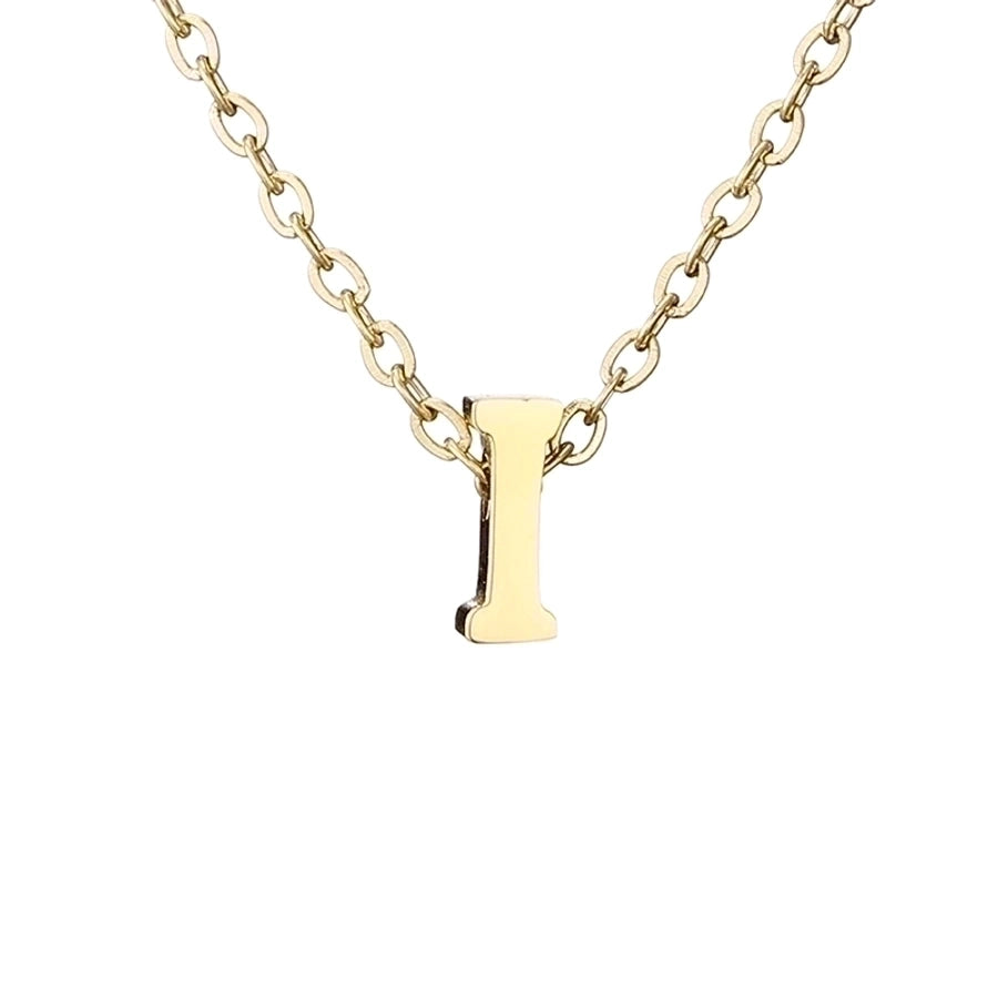 fashion letter stainless steel titanium steel plating necklace - Love Mi