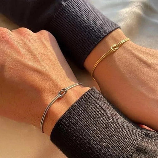 Simple Style Knot Titanium Steel Bracelets Necklace In Bulk - Love Mi
