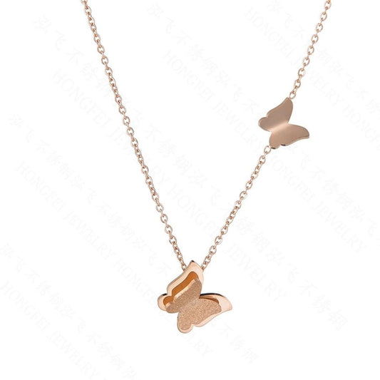 Stainless Steel 18K Gold Plated Plating Insect Necklace - Love Mi